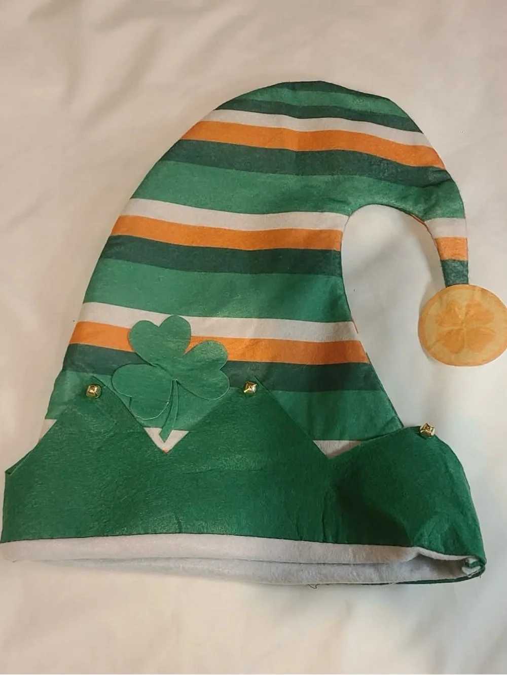 St. Patrick's Day Green 24 Felt Party Hats - Shamrock Elf Cap Pack